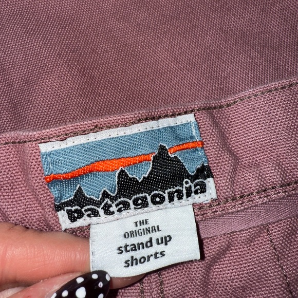 Women’s Patagonia Evening Mauve Organic Cotton Stand Up Shorts 3 1/2 inch Sz 8 - Picture 5 of 7